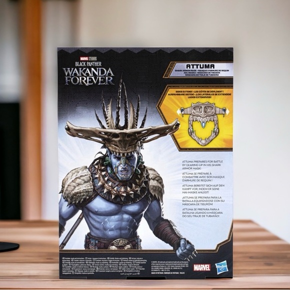 2/$25 NEW Wakanda Forever Attuma Shark Armor Mask Marvel Studios Black Panther - Picture 2 of 4
